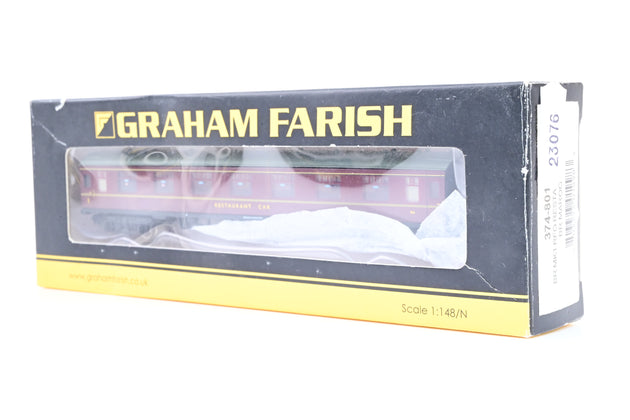 Graham Farish N Gauge 374-801A BR Maroon RFO Restaurant Car No.M6 - Boxed