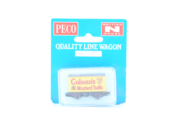 Peco N Gauge Rake of 3 Colmans Mustard Vans