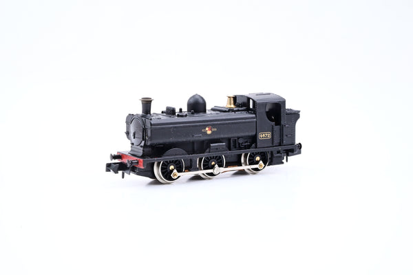The Works Graham Farish N Gauge 1115 BR Black Pannier Tank No.4672- Boxed