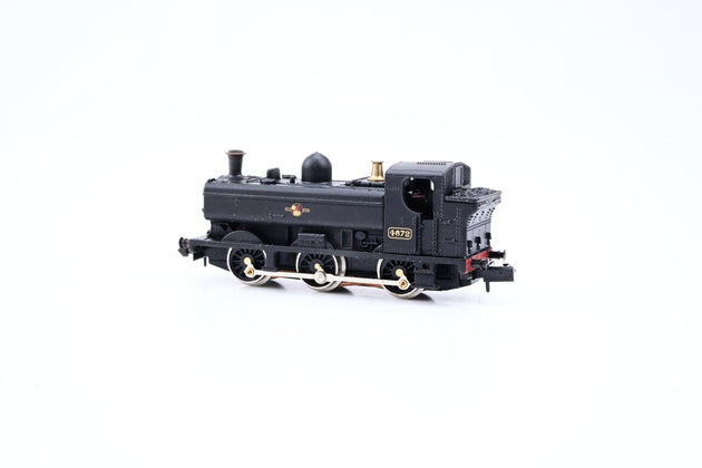The Works Graham Farish N Gauge 1115 BR Black Pannier Tank No.4672- Boxed