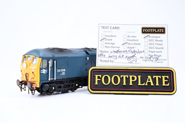 Bachman OO Gauge Class 24  BR Blue W/Full Yellow Ends No.24106 Unboxed