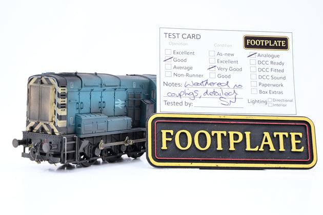 Bachmann OO Gauge Class 08 BR Green Wasp Stripes late Crest No.D3729