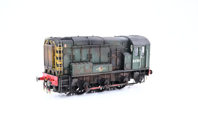 Bachmann OO Gauge Class 08 BR Green Wasp Stripes late Crest No.D3729