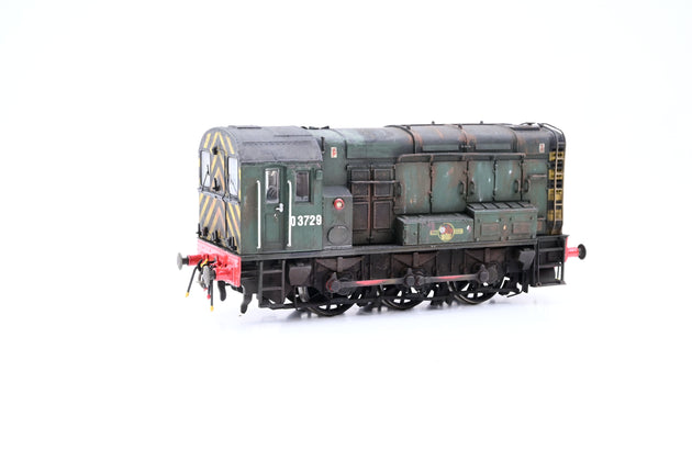 Bachmann OO Gauge Class 08 BR Green Wasp Stripes late Crest No.D3729