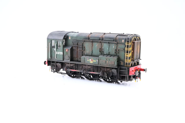 Bachmann OO Gauge Class 08 BR Green Wasp Stripes late Crest No.D3729
