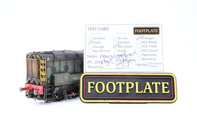 Bachmann OO Gauge Class 08 BR Green Wasp Stripes late Crest No.D3729