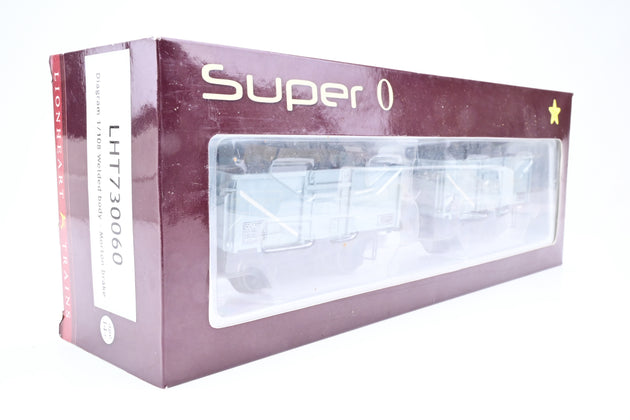 Lionheart O Gauge LHT730060 Twin Pack 16T Steel Wagons BR Grey No.B156124 B279182 - Boxed