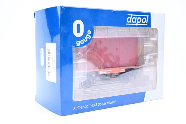 Dapol O Gauge 7F-037-102 BR Conflat A 13T W/Container No.B735201 - Boxed