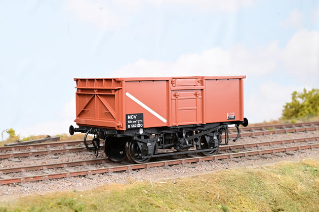 Dapol O Gauge 7F-030-009 16T Steel Mineral Wagon BR Bauxite No.B582100 - Boxed