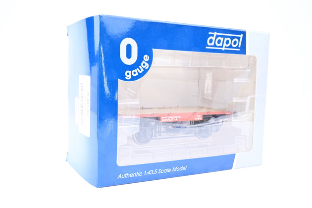 Dapol O Gauge 7F-037-102 BR Conflat A 13T No.B735201 - Boxed