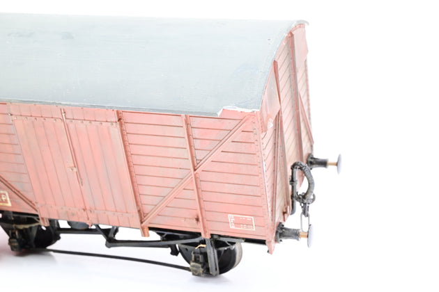 Parkside Dundas O Gauge PS28 GWR Ton Covered Goods Wagon BR Bauxite No.W125382 - Boxed