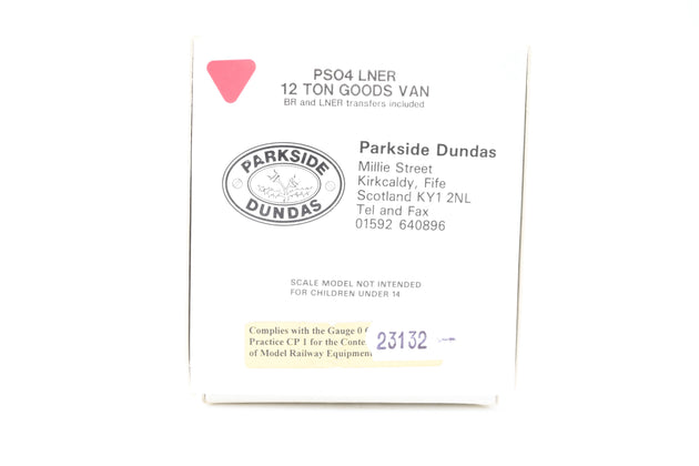Parkside Dundas O Gauge PS04 LNER 12T Goods Van No.143531 - Boxed