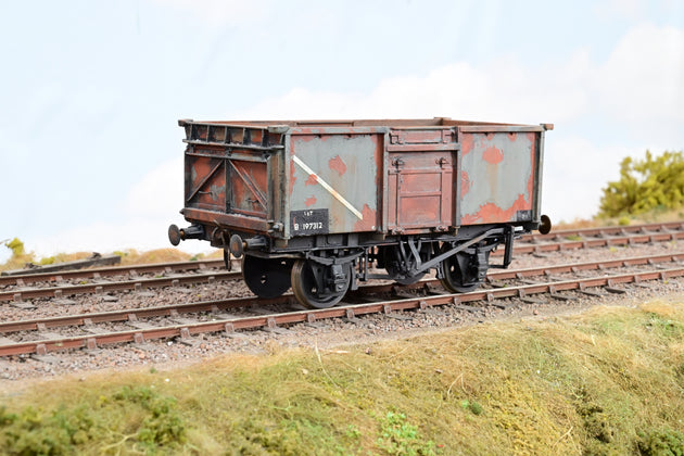 Parkside Dundas O Gauge PS31 BR 16T Mineral Wagon BR Grey No.B197312 - Boxed
