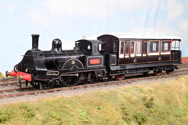 Kit Built O Gauge LNWR 2-2-2 Engineer Southwales Locomotive and Saloon