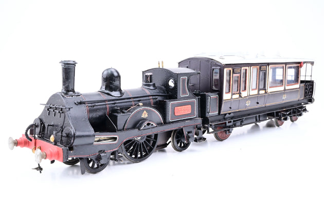 Kit Built O Gauge LNWR 2-2-2 Engineer Southwales Locomotive and Saloon