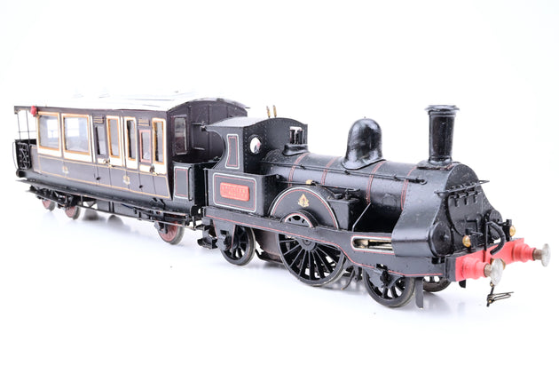 Kit Built O Gauge LNWR 2-2-2 Engineer Southwales Locomotive and Saloon