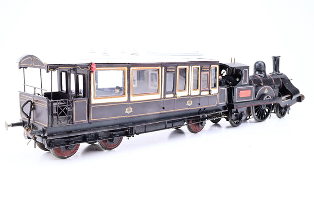 Kit Built O Gauge LNWR 2-2-2 Engineer Southwales Locomotive and Saloon