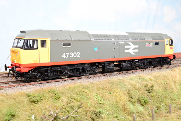 Heljan O Gauge Railfreight Red Stripe Class 47 No.47302 'Meridian' - DCC Sound, Boxed