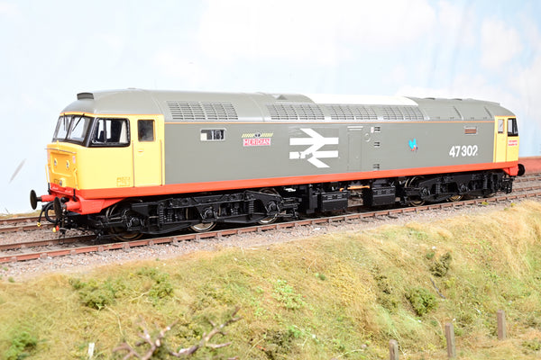 Heljan O Gauge Railfreight Red Stripe Class 47 No.47302 'Meridian' - DCC Sound, Boxed