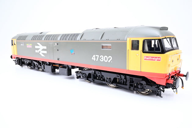 Heljan O Gauge Railfreight Red Stripe Class 47 No.47302 'Meridian' - DCC Sound, Boxed