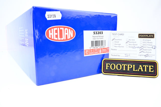 Heljan O Gauge Regional Railways Class 153 No.153301 - DCC Sound, Boxed