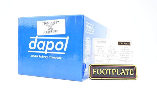 Dapol O Gauge EWS Class 08 No.08709 - DCC Sound, Boxed