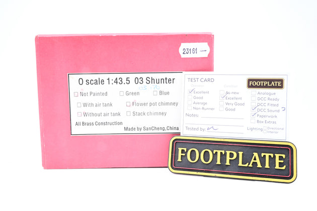 Sancheng O Gauge BR Blue Class 03 No.03170 - DCC Sound, Boxed