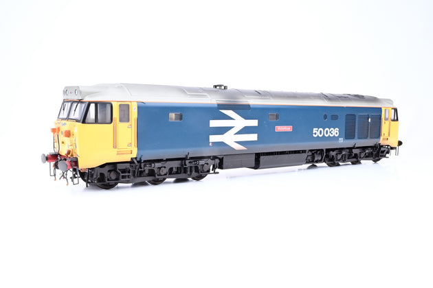 Heljan O Gauge BR Blue Large Logo Class 50 No.50035 'Victorius' - DCC Sound, Boxed
