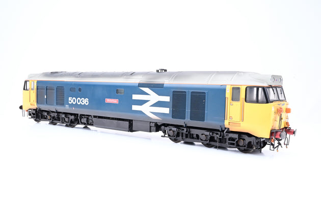Heljan O Gauge BR Blue Large Logo Class 50 No.50035 'Victorius' - DCC Sound, Boxed