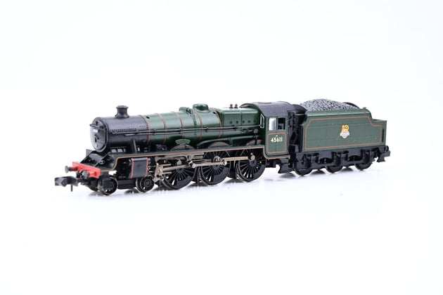Graham Farish N Gauge 372-476 Jubilee BR Green Early Emblem Hong Kong No.45611 - Boxed