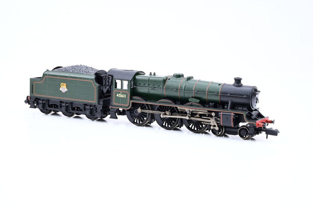 Graham Farish N Gauge 372-476 Jubilee BR Green Early Emblem Hong Kong No.45611 - Boxed