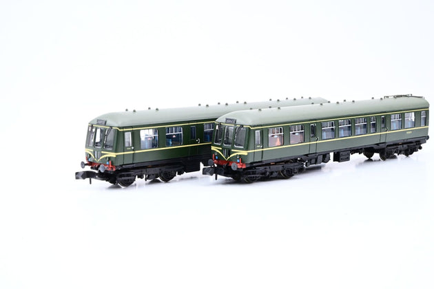 Graham Farish N Gauge 371-875 BR Class 108 DMU Green Speed Whiskers No.M56214 M50628 - Boxed