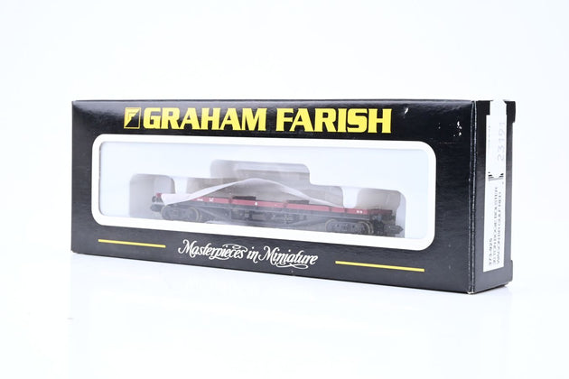 Graham Farish N Gauge 373-925 30 Ton Bogie Bolster Wagon BR Gulf Red No.DB997636