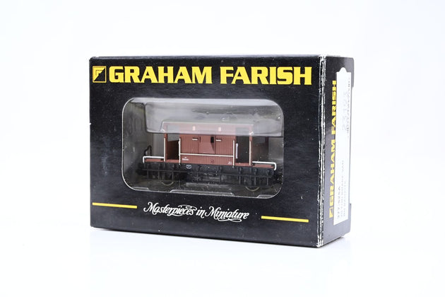 Graham Farish N Gauge 377-525A 20 Ton BR Brake Van BR Bauxite No.B951094 - Boxed