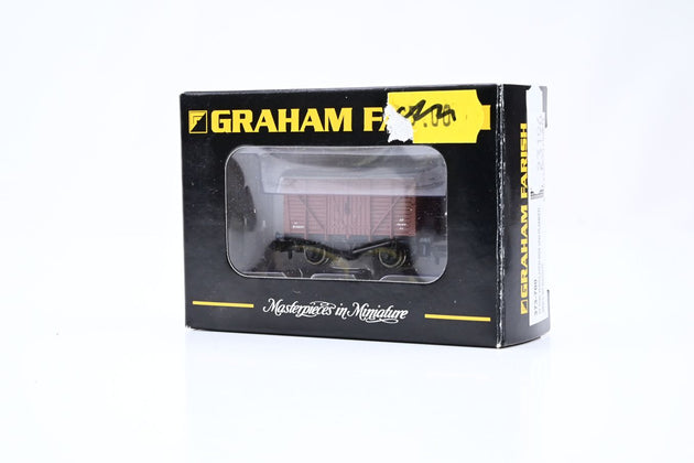 Graham Farish N Gauge 373-700 12 Ton Ventilated Box Van Planked Sides BR Bauxite No.W11275 - Boxed