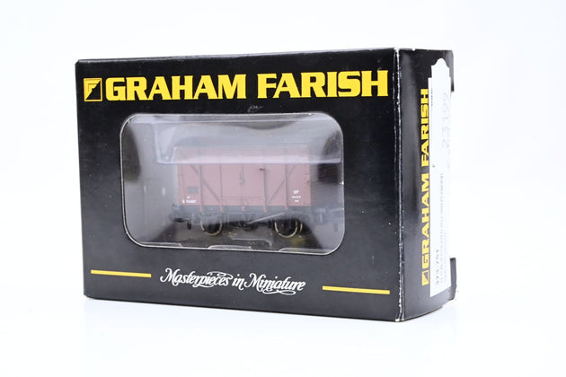 Graham Farish N Gauge 373-751 12 Ton Ventilated Box Van Plywood Sides BR Bauxite No.B784887 - Boxed