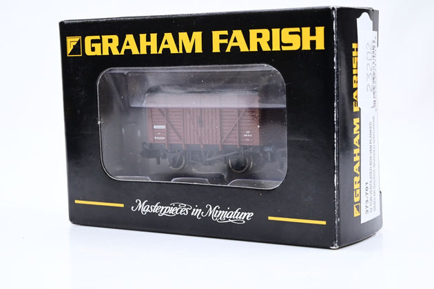 Graham Farish N Gauge 373-701 12 Ton Ventilated Box Van Planked Sides BR Bauxite Branded Margarine No.B762318 - Boxed