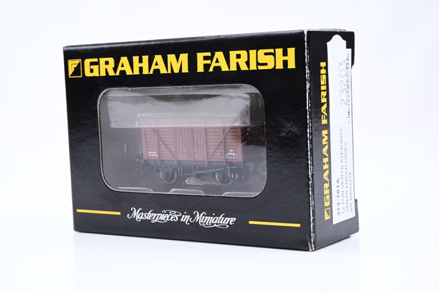 Graham Farish N Gauge 373-701 12 Ton Ventilated Box Van Planked Sides BR Bauxite No.041241 - Boxed