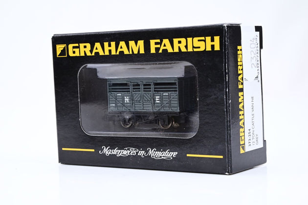 Graham Farish N Gauge 373-254 12 Ton Cattle Wagon NE Grey No.55783 - Boxed