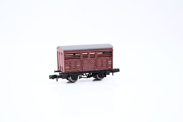 Graham Farish N Gauge 373-251A 12 Ton Cattle Van BR(M) Brown No.B891419 - Boxed