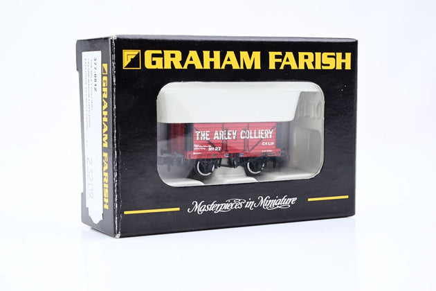 Graham Farish N Gauge 377-081Z 'The Arley Colliery' 7 Plank Wagon Fixed Ends No.27 - Boxed