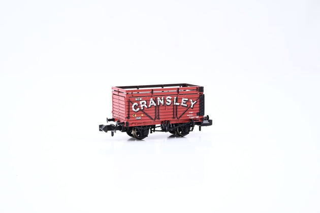 Graham Farish N Gauge 377-175 7 Plank Wagon w/ Coke Rail 'New Cransley' No.166 - Boxed
