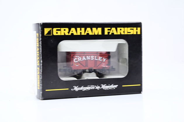 Graham Farish N Gauge 377-175 7 Plank Wagon w/ Coke Rail 'New Cransley' No.166 - Boxed