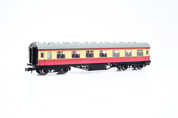 Graham Farish N Gauge 374-841 Stanier Vestibule 3rd BR Crimson/Cream No.M9491M - Boxed