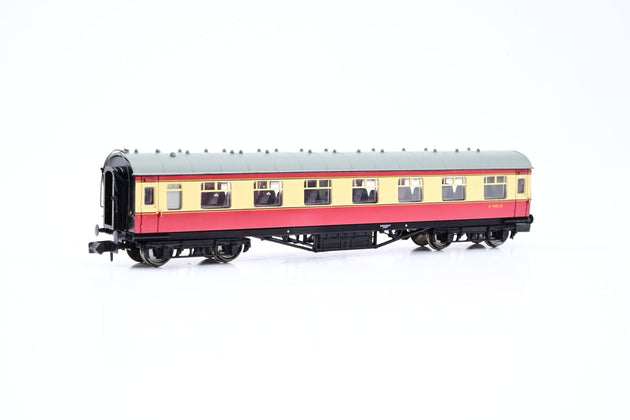 Graham Farish N Gauge 374-841 Stanier Vestibule 3rd BR Crimson/Cream No.M9491M - Boxed