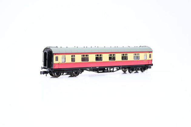 Graham Farish N Gauge 374-846 Stanier Vestibule 1st BR Crimson/Cream No.M1077M - Boxed