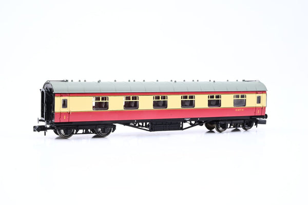 Graham Farish N Gauge 374-846 Stanier Vestibule 1st BR Crimson/Cream No.M1077M - Boxed