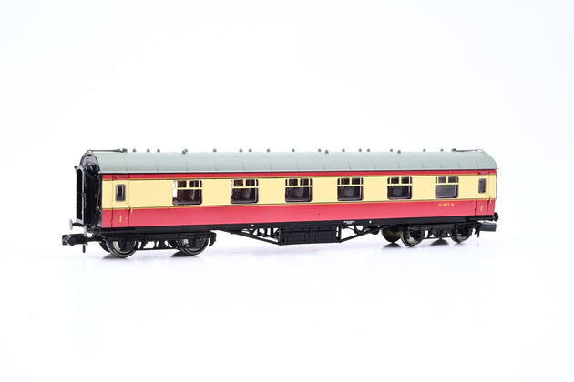 Graham Farish N Gauge 374-846 Stanier Vestibule 1st BR Crimson/Cream No.M1077M - Boxed