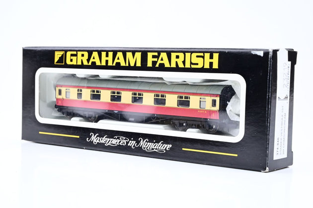 Graham Farish N Gauge 374-846 Stanier Vestibule 1st BR Crimson/Cream No.M1077M - Boxed