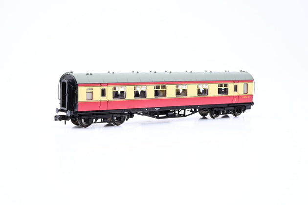 Graham Farish N Gauge 374-851 Stanier Vestibule Composite 1st/3rd BR Crimson/Cream No.M9752M - Boxed